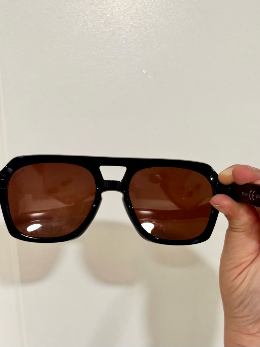 Women’s Sojos Polarized Black Frame Sunglasses with Brown Lenses - Picture 6 of 14